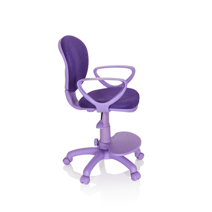 Дитячий стілець / дитячий письмовий стілець KID COLOUR тканина фіолетовий hjh OFFICE