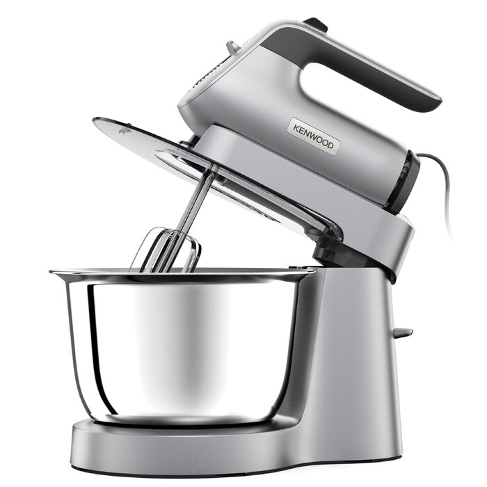 Кухонна машина-міксер Kenwood Chefette HMP54.000SI, чаша з нержавіючої сталі 3.5 л, 650 Вт, сріблястий