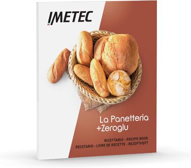 Хлібопічка Imetec La Panetteria +Zeroglu для хліба, чіабати, булочок і кексів з натурального та безглютенового борошна, 20 програм, 2 лопатки, контроль температури, з рецептурником