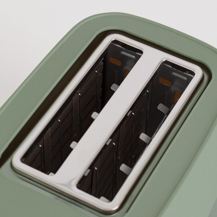 Тостер CREATE TOAST STUDIO Salbeigrün - 6 режимів, піддон для крихт, термостат, розморожування, підігрів, 2 широкі слоти, 750W