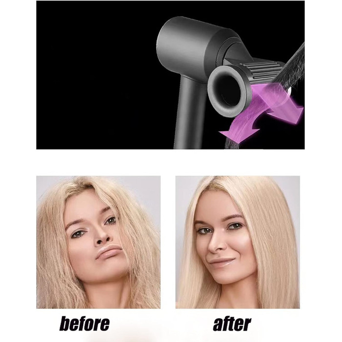Дифузор-насадка для Dyson Airwrap, м'який повітряний дифузор-концентратор для стайлінгу, насадка для випрямлення, аксесуар для фена Dyson Supersonic, 2 режими для гладкого та об'ємного укладання (1 насадка)