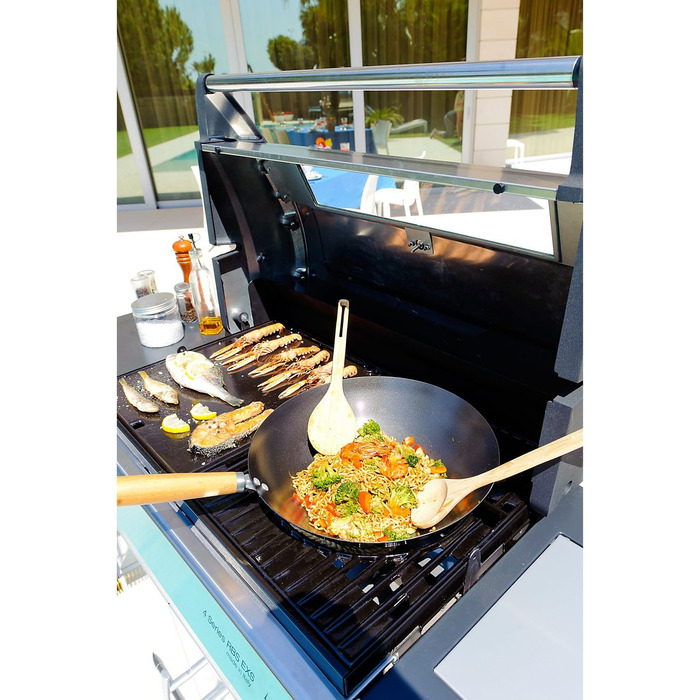 Wok Campingaz для Culinary Modular System, антипригарне покриття, металевий адаптер, з дерев'яними ложками, Ø 35 см, висота 15 см
