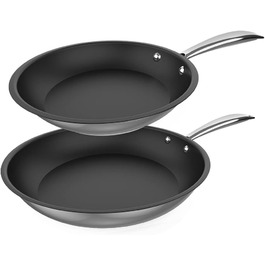 Набір сковорідок Cecotec Polka Classy 20/24 см, нержавіюча сталь 18/10, антипригарне покриття, для всіх типів плит