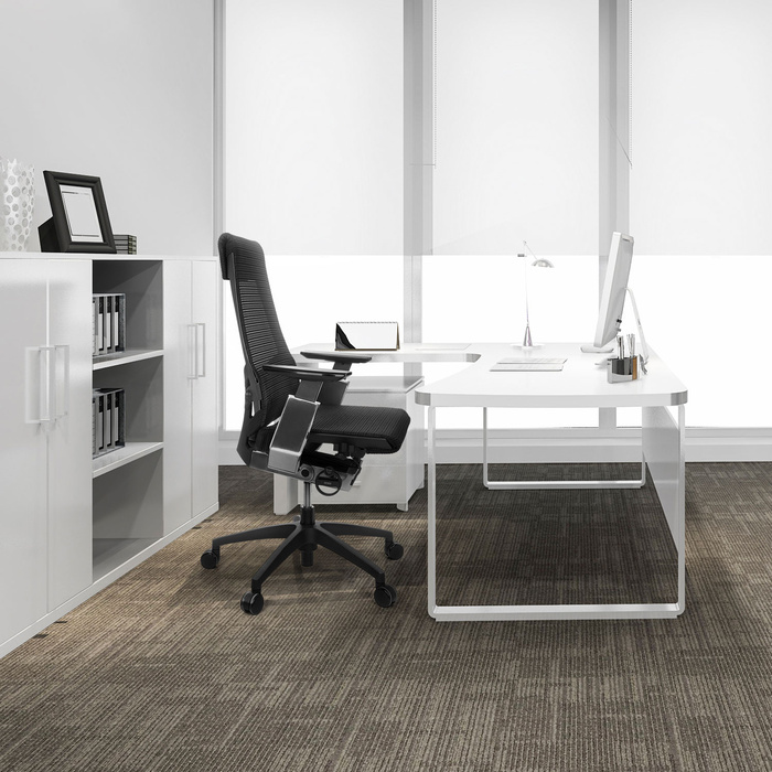 Офісний крісло GENIDIA SMART BLACK CM сітка чорний AL Chrom hjh OFFICE
