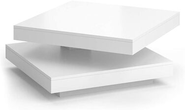 Журнальний стіл Vicco Elias білий 70x34 см