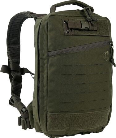 Тактичний медичний рюкзак Tasmanian Tiger TT Medic Assault Pack MK II S, порожній, для екстреної допомоги, подорожей, медиків, туризму, велоспорту, оливковий колір
