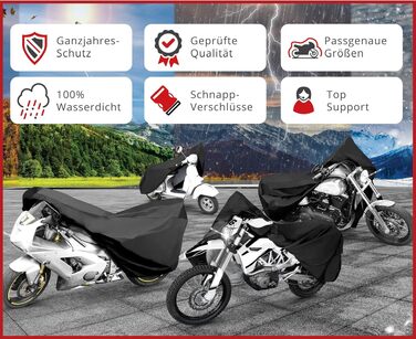Водонепроникний чохол для мотоцикла та скутера Vespa All Weather (S), сріблястий, 185x90x110 см — всесезонний захисний покрив