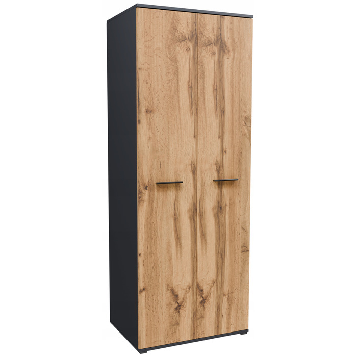 Стелаж Matkam 69 x 180 x 49 см, дуб вотан/графіт