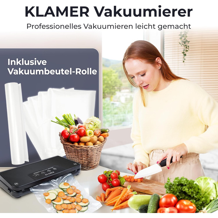 Вакууматор KLAMER Vakuumierer Pro 80 для тривалого зберігання продуктів