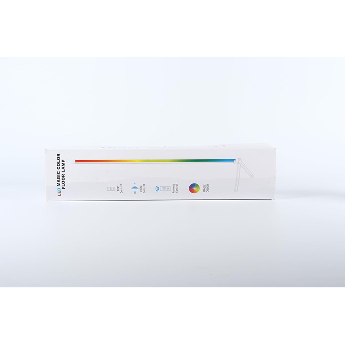 LED торшер DeeprBling для вітальні 165 см, кутова RGB лампа з димуванням, пультом і додатком, 16 млн кольорів, музичний та DIY-режими, таймер, для спальні, ігрової кімнати, офісу, читального залу, трикутна база