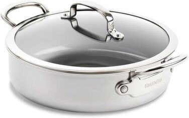 GreenPan сковорода з нержавіючої сталі 26 см з кришкою CC003820-001