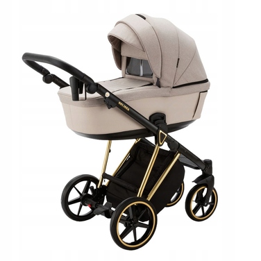 Дитячий візок 4в1 ADAMEX BELISSA SPECIAL EDITION PS-620 + автокрісло BUZ PRO TAUPE + база