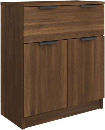 Комод шафа vidaXL для вітальні та коридору, 60x30x70 см, ДСП, колір коричнева дубова текстура