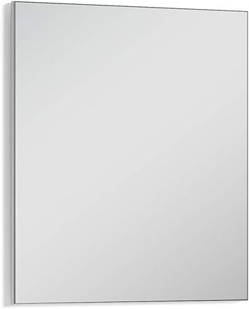 Настінне дзеркало byLIVING Jakob, біле, 60x70 см, сучасний дизайн, для передпокою та ванної, прямокутне, меблі для коридору