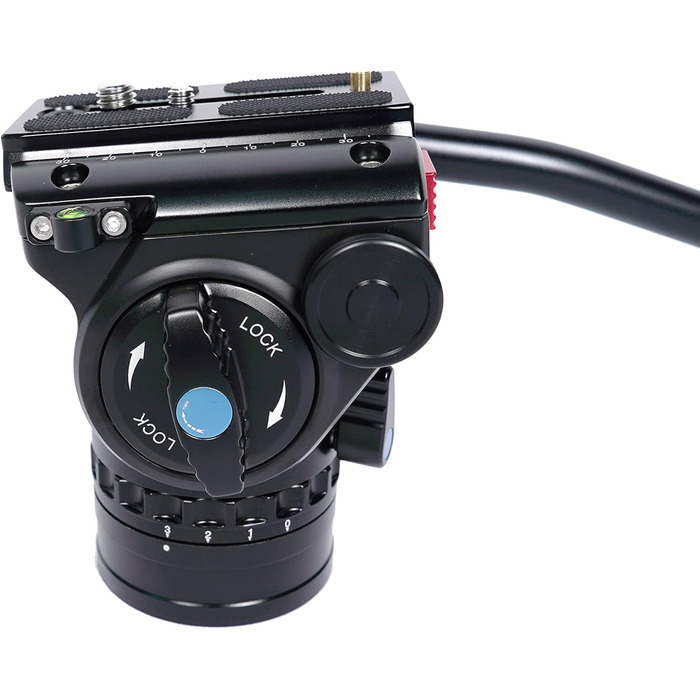 Монопод SIRUI P-324SR+VH-10X з опорною ніжкою і відеоголовою, вуглецевий, 20° нахил, 360° обертання