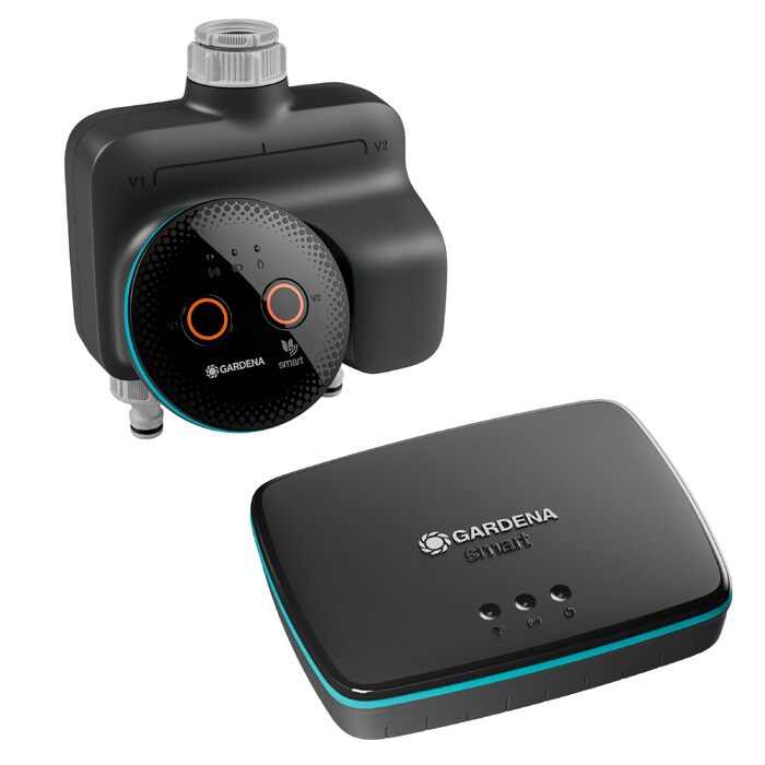 Gardena smart Water Control 19033-20: Система автоматичного поливу для саду з управлінням через смартфон, датчиком вологості та захистом від заморозків