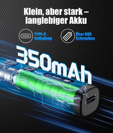 Набір викруток WADEO Mini Elektro 82 в 1 з магнітним прецизійним інструментом, 5 режимів крутного моменту, 4 LED-підсвічування, для ремонту iPhone, телефонів, ноутбуків, окулярів, годинників (сіро-зелений, циліндричний кейс)