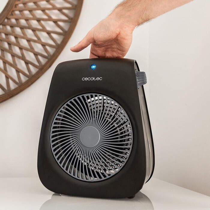 Електричний обігрівач Cecotec ReadyWarm Force: 2000W, термостат, 3 режими, до 20м² | Чорний