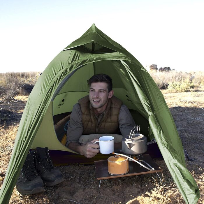 Намет Naturehike Cloud Up 1 Upgrade для 1 особи, легкий купольний, з тамбуром, 3-4 сезони, водонепроникний, для кемпінгу та туризму