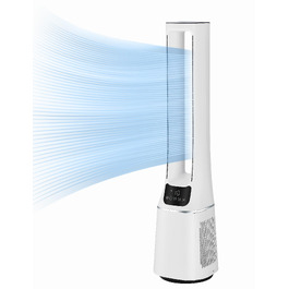 Midea MFP-120 (WH) 2-в-1: Охолоджуючий вентилятор-очищувач повітря з LED дисплеєм та пультом, 38 дБ, CADR 120 м³/год, білий