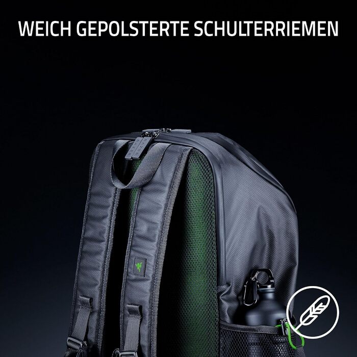 Ігровий рюкзак Razer Scout для ноутбука до 17.3 дюймів, стійкий до зносу, чорний