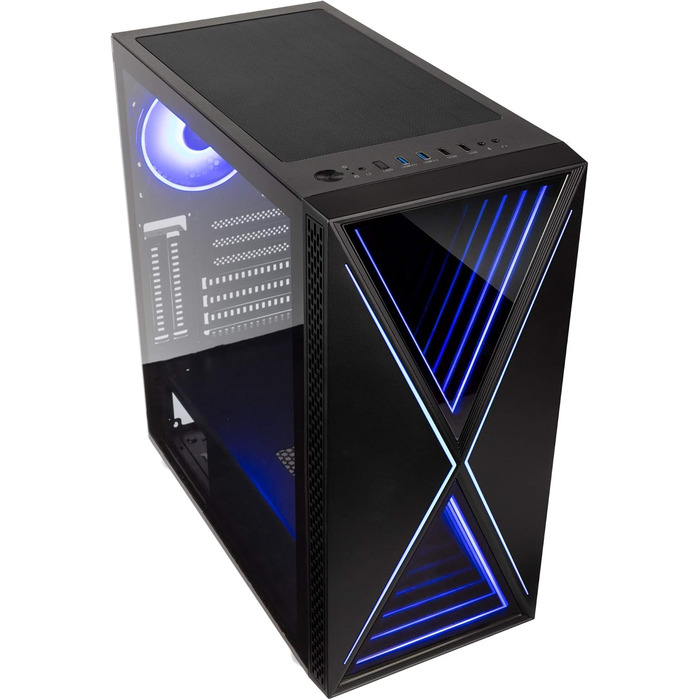 Корпус для ПК KOLINK Void X ARGB, ігровий Midi Tower, комп'ютерний корпус з підсвіткою, для геймерського комп'ютера