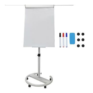 Дошка для письма Relaxdays Flipchart, 100x70 см, з двома кріпленнями