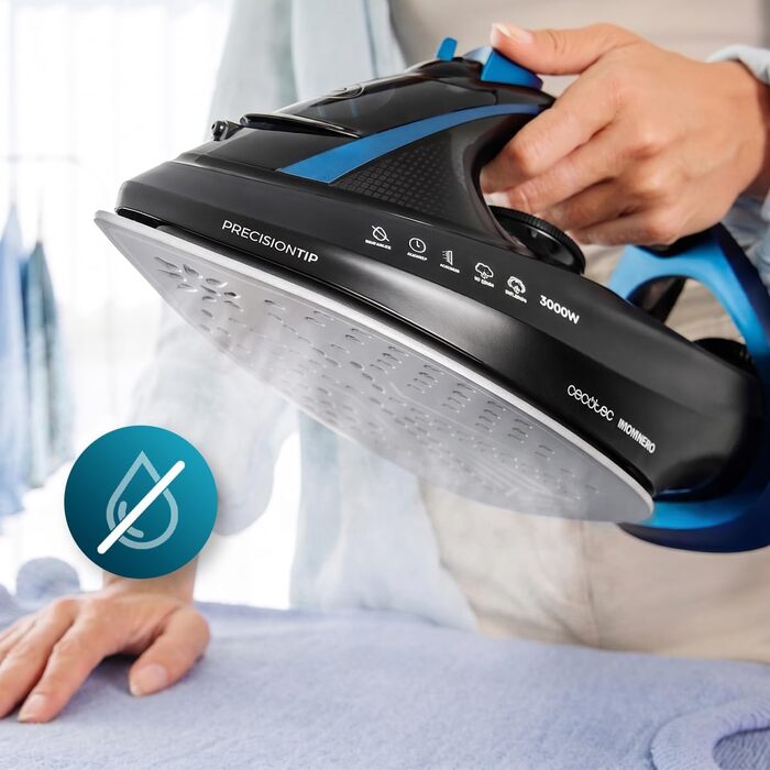Паровий праска Cecotec IronHero H-3000 Ceramic, 3000 Вт, керамічна підошва XXL, потужний паровий удар 230 г/хв, резервуар 350 мл, система Cyclo Clean та Drip Block, автовимкнення
