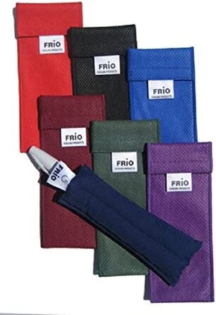 FRIO охолоджуючий чохол для інсулінової ручки, 18x6,5 см, фіолетовий, для діабетиків, переносна сумка для інсуліну, не потребує акумуляторів чи електрики, охолоджується водою, багаторазова