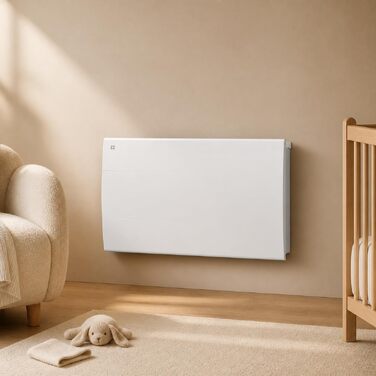 Керамічний смарт-обігрівач Ciarra CBHT15E 1000W, настінна електрична конвекційна система опалення з керуванням через Wi-Fi