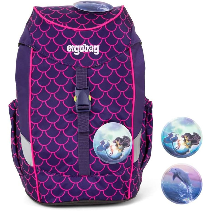 Дитячий рюкзак ergobag mini, ергономічний, 10 л, для А4, ліловий Perlentauchbär