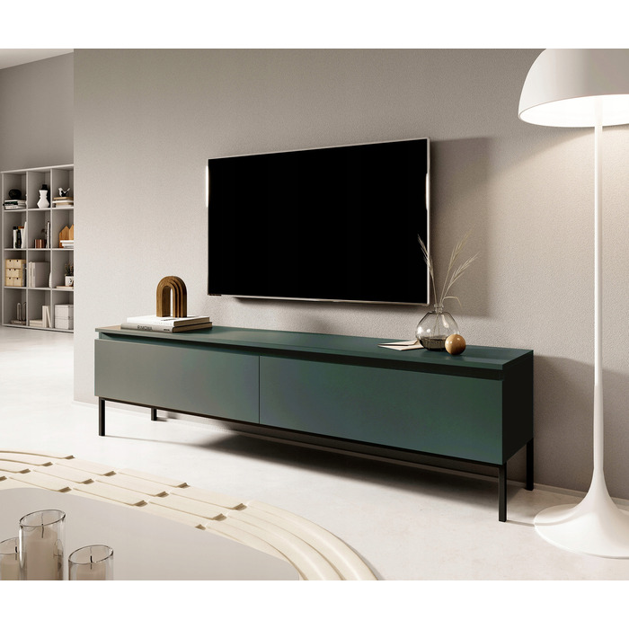 ТВ-тумба Bemmi 150 см, темно-зелена — Selsey Design