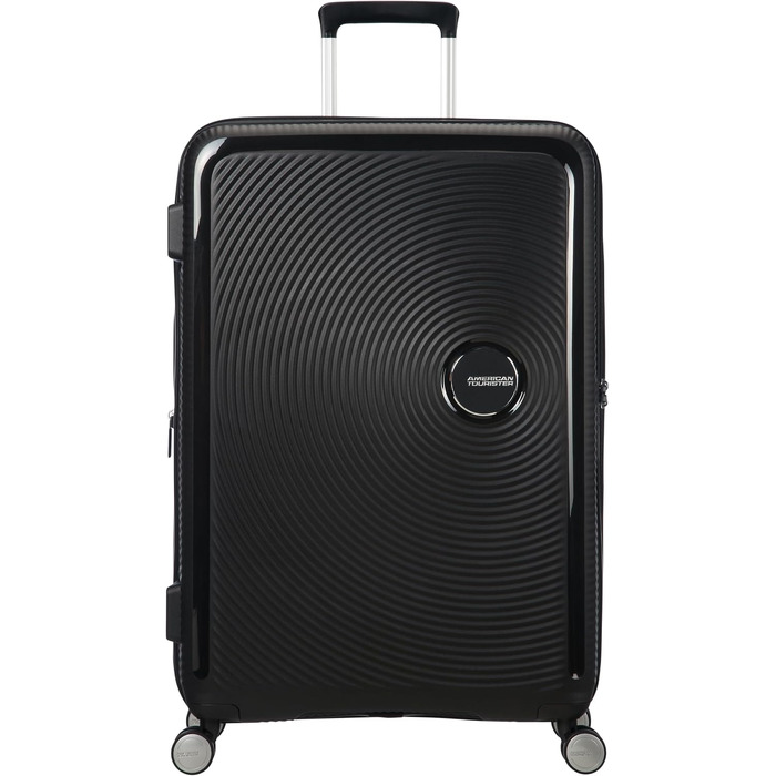 Валіза American Tourister Soundbox Spinner L, розширювана, 77 см, 97/110 л, чорна (Bass Black)