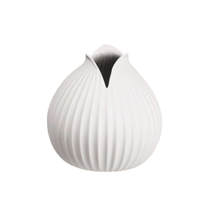 Ваза керамічна ASA 1362011 Opulenter Garten, 22x15x22 см, біла - Декоративна ваза для квітів
