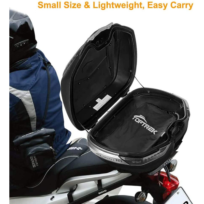 Чохол для мотоцикла TOPTREK XXL водонепроникний, зимовий, 210T Oxford, для Harley-Davidson, Honda, Suzuki, Kawasaki (245×105×125 см)