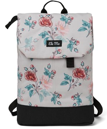 Жіночий рюкзак Ela Mo Daypack для ноутбука — протикрадіжний міський рюкзак для навчання, офісу та бізнесу (Roses For You)
