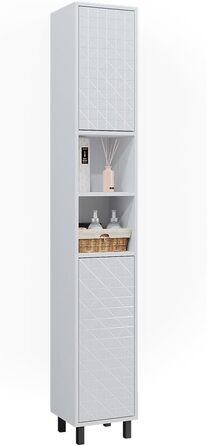 Пенал для ванної Vicco Agasta, білий глянець, 30x190,3 см