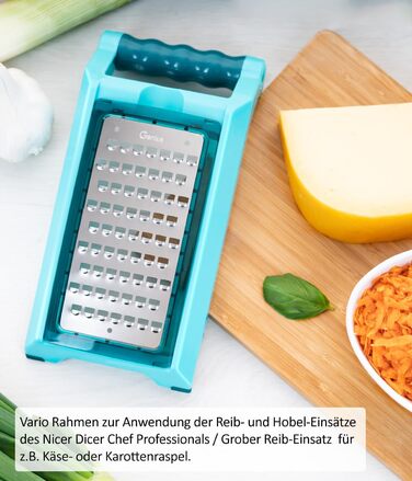 Овочерізка Nicer Dicer Chef Professional 23-в-1, ручна, з великим контейнером 5.2 л, насадками для спіралі, томатів, джульєн, салатів, кришкою для зберігання та рецептурником
