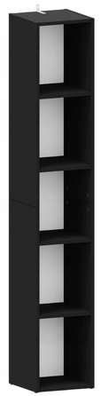 Стелаж Matkam 30 см x 175 см x 30 см, чорний