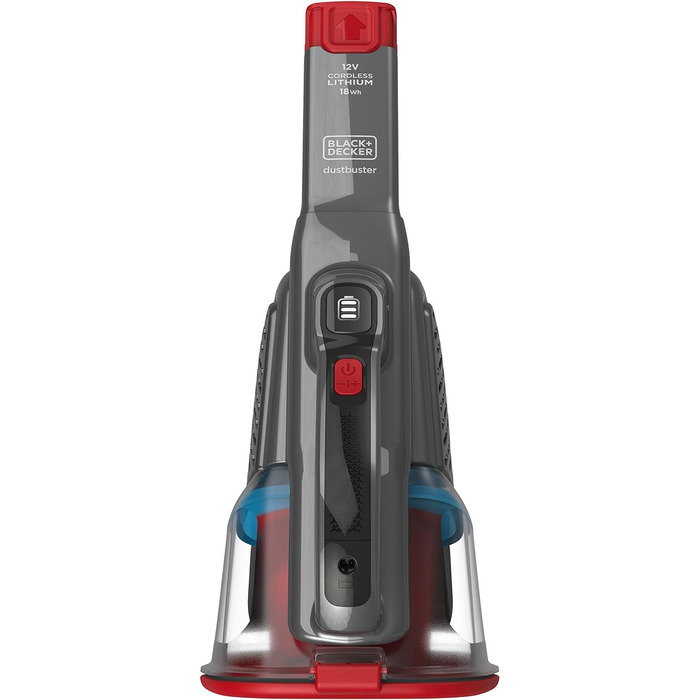 Акумуляторний ручний пилосос BLACK+DECKER 12V, безмішковий, циклонний, з довгою та висувною щілинною насадкою, зарядна станція
