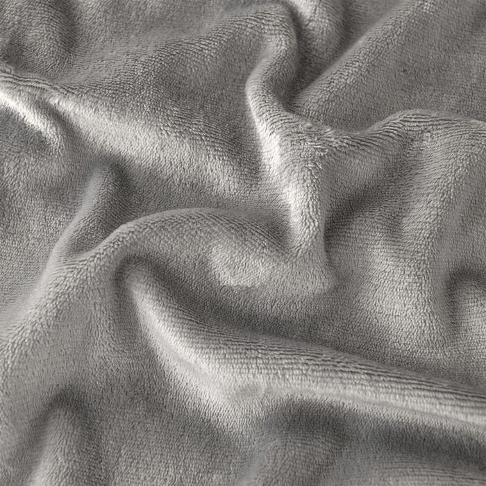 Теплий флісовий плед Sherpa Good Nite для дивана, сірий, 130x150 см — м'яка зимова ковдра для дому
