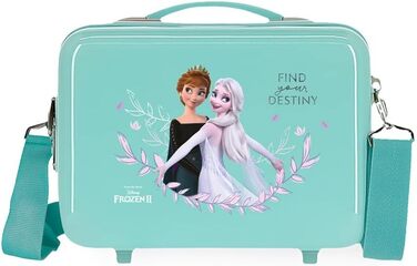 Дитяча валіза Disney Frozen Memories, жорсткий корпус, синя, 38x55x20 см, ABS замок, 34 л, 2 кг, 4 колеса