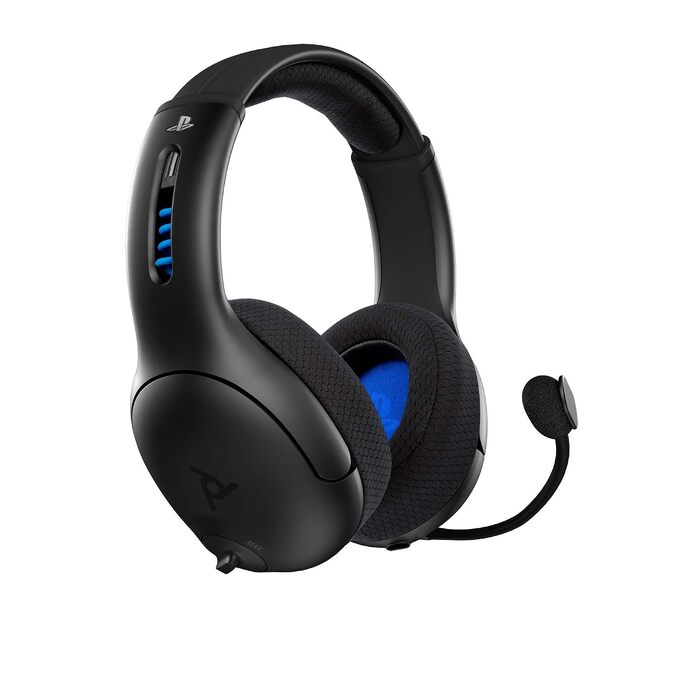 Ігрові бездротові навушники PDP Gaming LVL50 з мікрофоном для PS5, PS4, PC та ноутбука — шумозаглушення, підсилення басів, накладні (Over-Ear), чорні