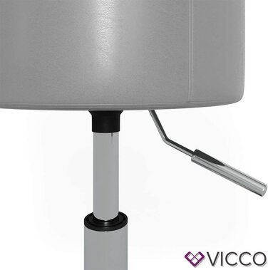 Табурет Vicco Design сірий 33x67 см для туалетного столика