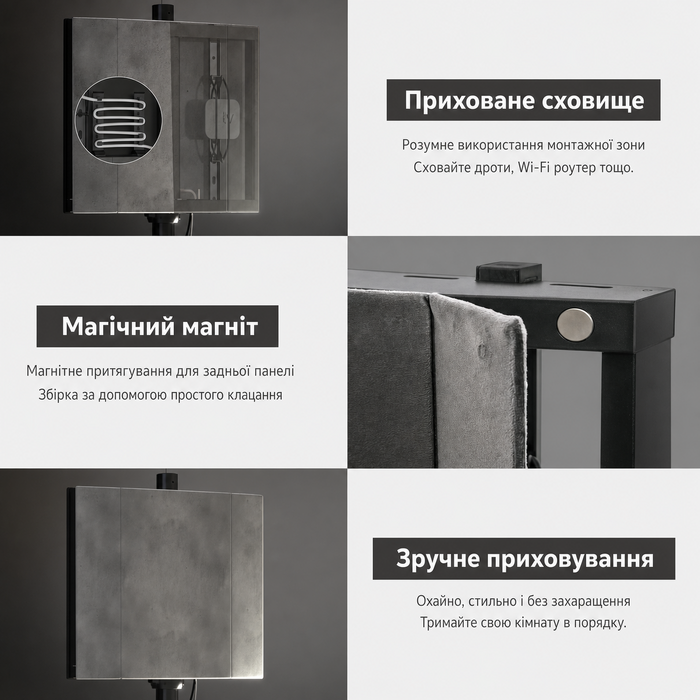 Підставка для телевізора FITUEYES у стилі мольберта, регульована висота, поворотна, приховане сховище, для ТВ 37-65 дюймів до 35 кг, коричнева, сучасний дизайн