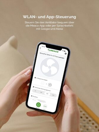 Вентилятор підлоговий MeacoFan Sefte®: тихий (25 дБ), з пультом, дисплеєм, 3D-коливанням, нічним режимом, таймером. Для спальні та вітальні. Гарантія 3 роки.
