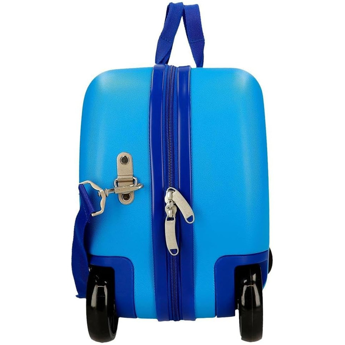 Дитяча валіза Enso Dino, синя, 45x31x20 см, жорсткий ABS-пластик, 24,6 л, 1,8 кг, 4 колеса, ручна поклажа