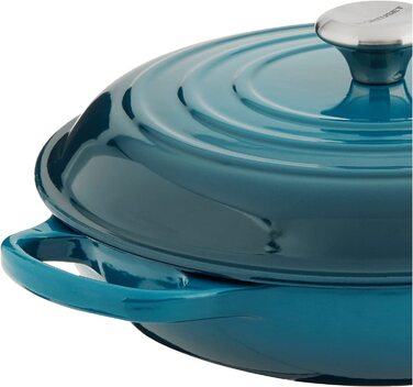Гусятниця Le Creuset Signature з чавуну, кругла, 30 см, 3,5 л, для всіх типів плит (індукція), колір Deep Teal
