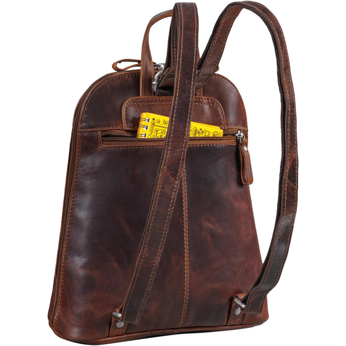 STILORD Olivia жіночий міський рюкзак з натуральної шкіри, компактний daypack для прогулянок, планшетів 9,7