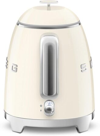 Електричний чайник Smeg KLF05CREU, 0.8 л, кремовий, з нержавіючої сталі, з автовимкненням та індикатором рівня води